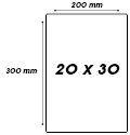 20cm x 30cm (fotoprinter)